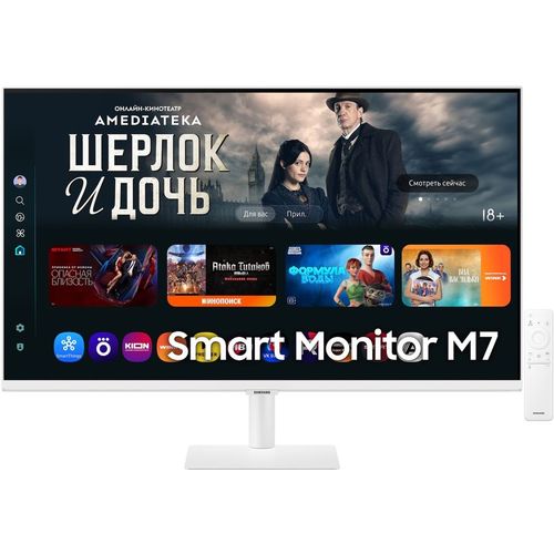 32″ Монитор Samsung M7 S32FM703UIXCI, 3840×2160, VA, 2хHDMI, белый [ls32fm703uixci]