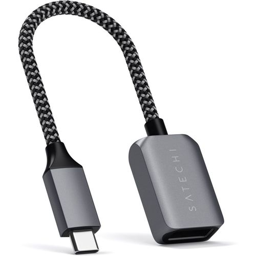 Адаптер Satechi, USB Type-C (m) — USB (f), 0.03м, серый [st-ucatcm]