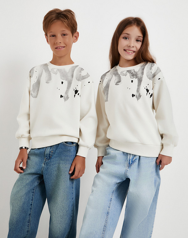 Mascotte JUNIOR Белый детский свитшот