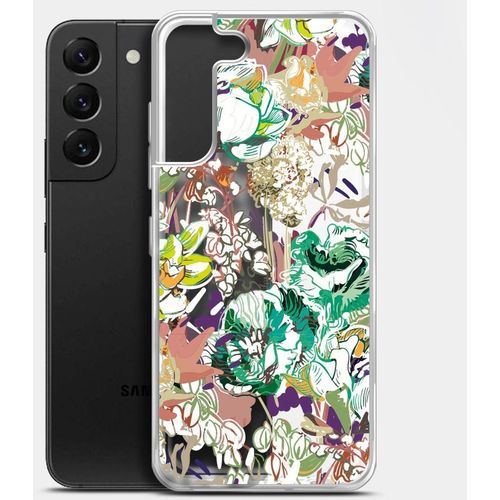 Чехол (клип-кейс) BORASCO ArtWorks, для Samsung Galaxy S22+, прозрачный/рисунок [51473]