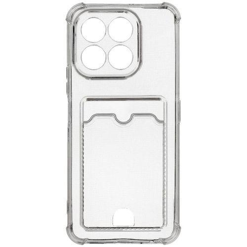 Чехол (клип-кейс) ZIBELINO Silicone Card Holder, для Honor X6c, прозрачный [zsch-hon-x6c-cam-trn]
