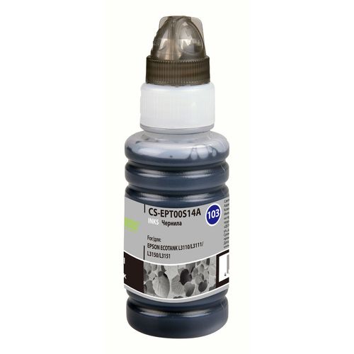 Чернила Cactus CS-EPT00S14A 103BK C13T00S14A, для Epson, 70мл, черный — цена и наличие Чернила Cactus CS-EPT00S14A 103BK C13T00S14A, для Epson, 70мл, черный