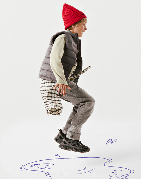 Mascotte JUNIOR Черные детские кроссовки
