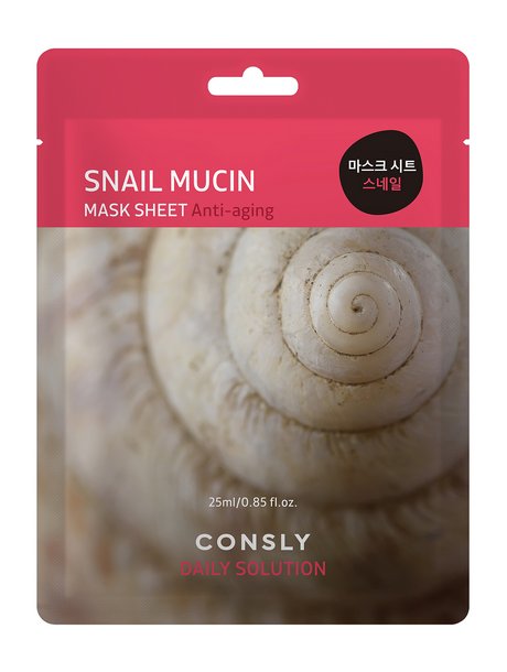 Consly Daily Solution Snail Mucin Anti-Aging Mask Sheet