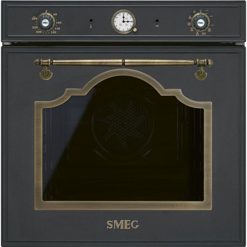 Духовой шкаф электрический SMEG Cortina SFP67C1TAO, 65л, дверца с 4 стеклами, антрацит