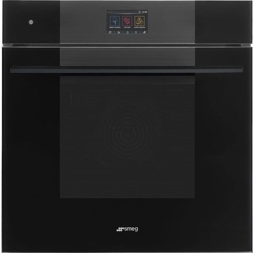 Духовой шкаф электрический SMEG Linea SOP6104S2PB3, 68л, дверца с 4 стеклами, черное стекло