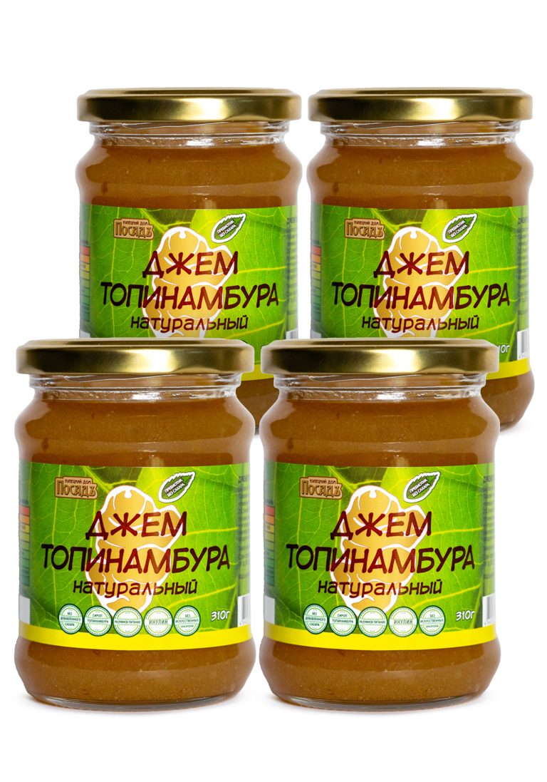 Купецкий дом Посадъ Джем из топинамбура без сахара 4 шт