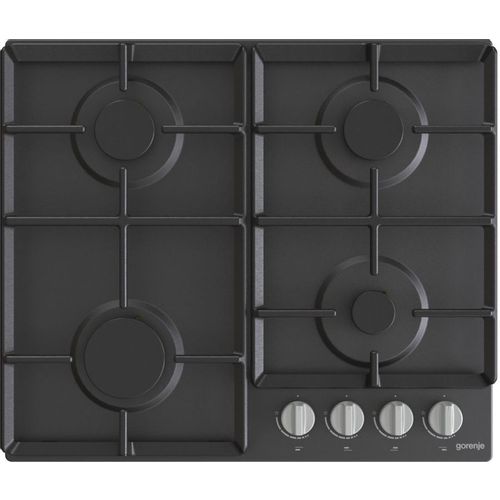 Газовая варочная панель Gorenje G641EXB, 4 конфорки, металл, черный