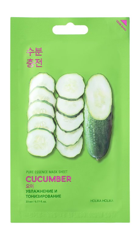 Holika Holika Pure Essence Mask Sheet Cucumber — цена и наличие Holika Holika Pure Essence Mask Sheet Cucumber