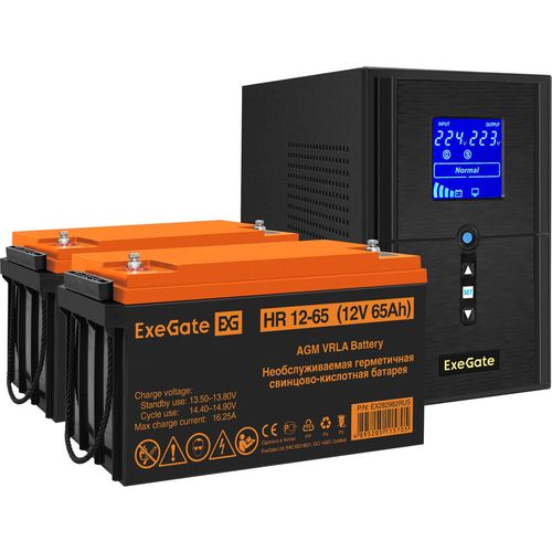 ИБП EXEGATE SineTower SZ-1500.LCD.AVR.2SH.1C13.USB, 1500ВA [ex296822rus]