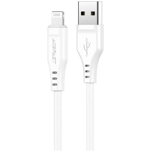 Кабель ACEFAST C3-02, Lightning (m) — USB (m), 1.2м, MFI, 2.4A, белый [af-c3-02-wh]