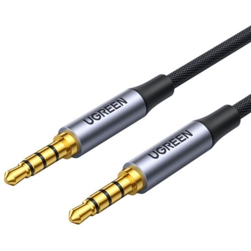 Кабель аудио UGREEN AV183, Jack 3.5 (f) — Jack 3.5 (f), 3м, черный [20785]