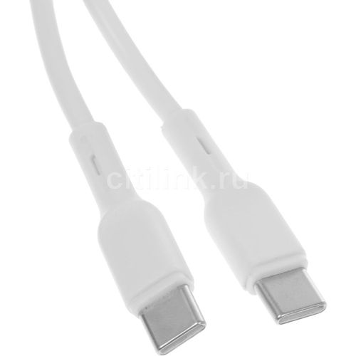 Кабель BORASCO USB Type-C (m) — USB Type-C (m), 3м, белый [52548]