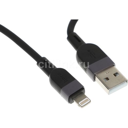 Кабель Hoco X109, Lightning (m) — USB (m), 3м, 2.4A, черный [ip 36346(l=3m)]