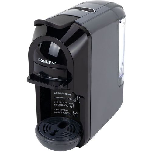 Капсульная кофеварка SONNEN CM510G, 1450Вт, цвет: графитовый [457339]
