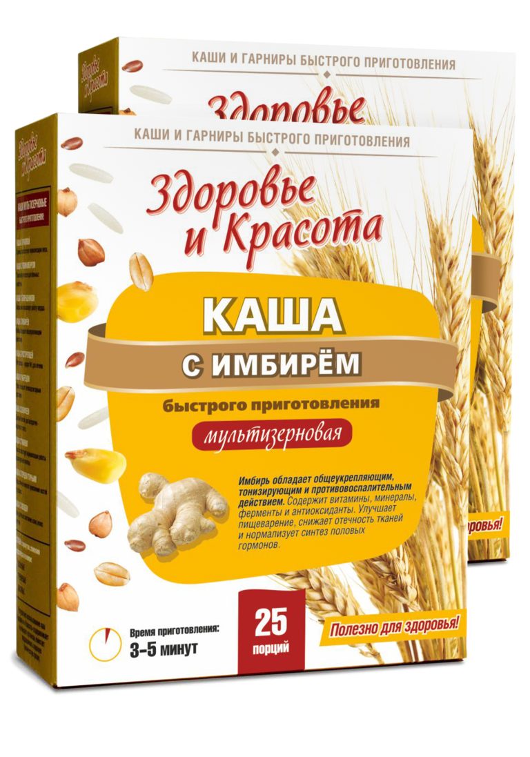 Health&Beauty Каша с имбирем общеукрепляющая, 2 шт.