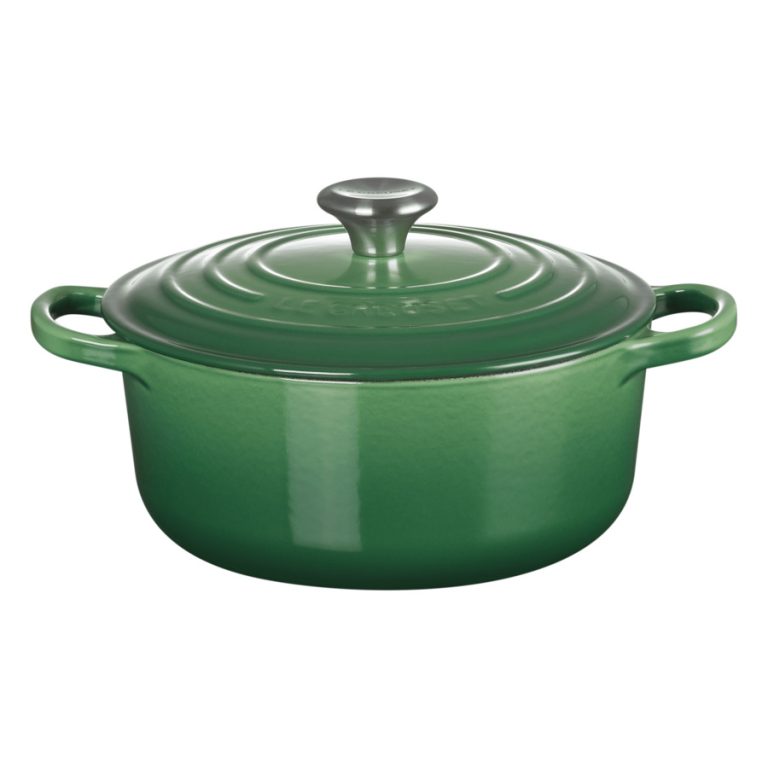 Кастрюля Le Creuset Cast Iron — Signature 20 см, стальная ручка, чугун, зеленый бамбук