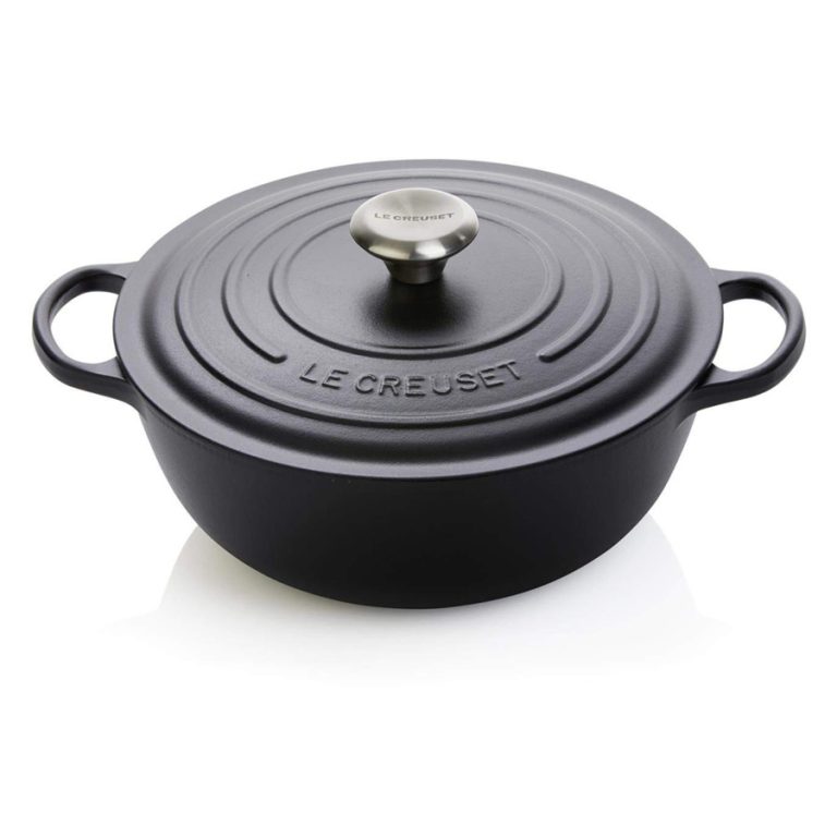 Казан с крышкой 26см 4л Le Creuset (черный матовый)
