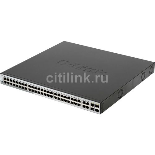 Коммутатор D-Link DGS-1210-52MP/F, настраиваемый, 52 RJ-45, 1000 Мбит/с [dgs-1210-52mp/f4a]