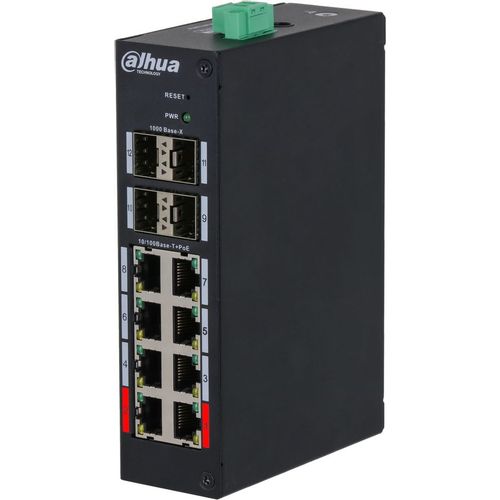 Коммутатор Dahua DH-HS4412-8ET-120, управляемый, 8 RJ-45, 10/100 Мбит/с