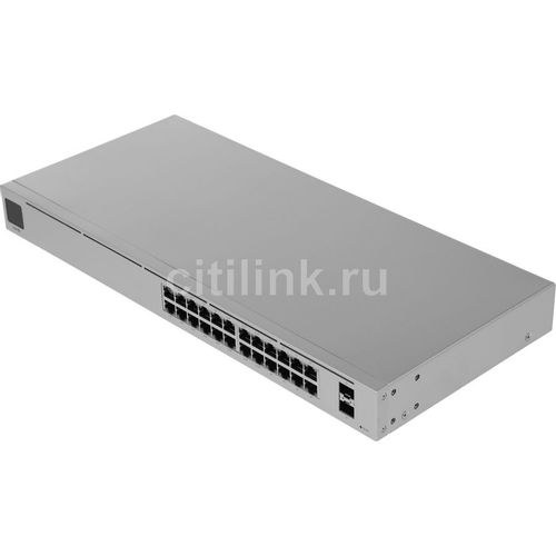 Коммутатор Ubiquiti UniFi, управляемый, 24 RJ-45, 10/100/1000 Мбит/с [usw-24-poe]