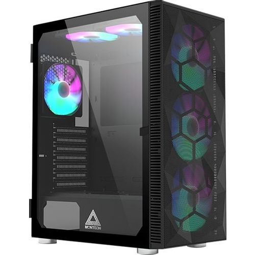 Корпус ATX MONTECH X3 Mesh, Midi-Tower, без БП, черный [x3 mesh bl]