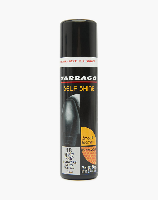 Tarrago Краска крем-блеск для кожи с губкой, черный