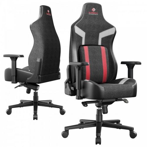 Кресло игровое EUREKA Phyton 2, ткань, до 125кг, мультиблок, регулируемые 4D подлокотники, черно-красный — цена и наличие Кресло игровое EUREKA Phyton 2, ткань, до 125кг, мультиблок, регулируемые 4D подлокотники, черно-красный