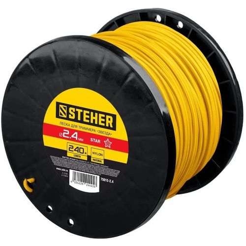Леска для триммеров STEHER 75015-2.4, 2.4мм, 240м — цена и наличие Леска для триммеров STEHER 75015-2.4, 2.4мм, 240м