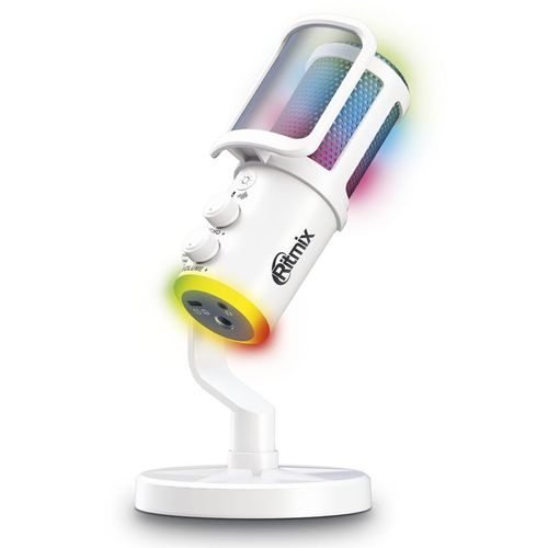 Микрофон Ritmix RDM-178S, белый
