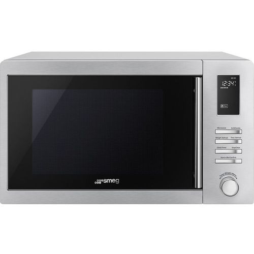 Микроволновая печь SMEG MOE25X, 900Вт, 25л, нержавеющая сталь/черный