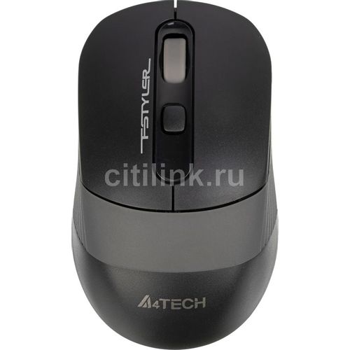 Мышь беспроводная A4TECH Fstyler FG10S, радио, оптическая, USB, 2000dpi, черный и серый [fg10s grey]