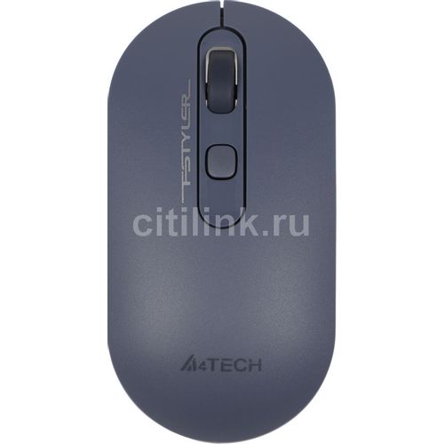 Мышь беспроводная A4TECH Fstyler FG20, радио, оптическая, USB, 2000dpi, пепельный и синий [fg20 ash blue]