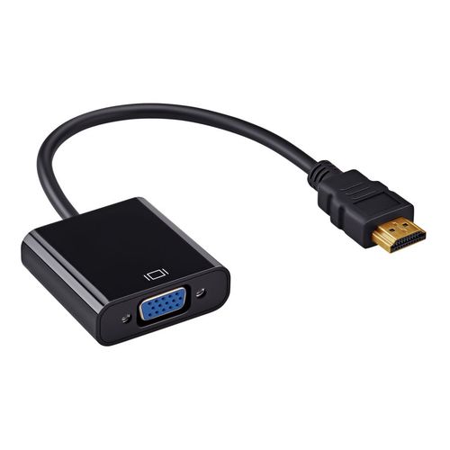 Переходник Buro HDMI (m) — VGA (f), 0.1м, черный [hdmi-m-vga-f]