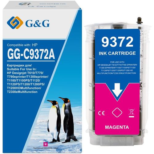 Картридж G&G GG-C9372A, №72, пурпурный / GG-C9372A