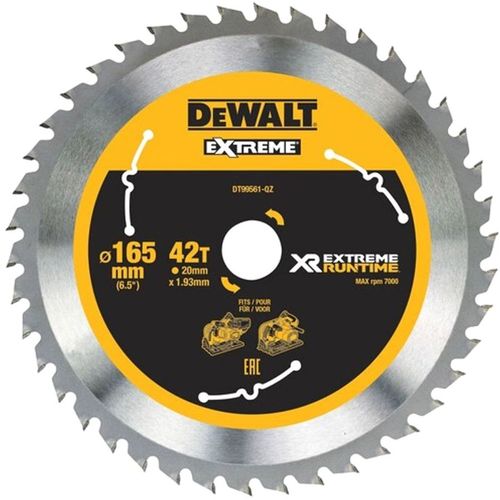 Пильный диск DeWALT DT99561-QZ, 165мм, 1.93мм, 20мм, по дереву