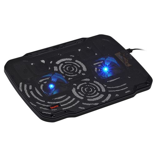 Подставка для ноутбука Buro BU-LCP156-B208, 15.6″, 355х260х21 мм, 2хUSB, вентиляторы 2 х 80 мм, 560г, черный
