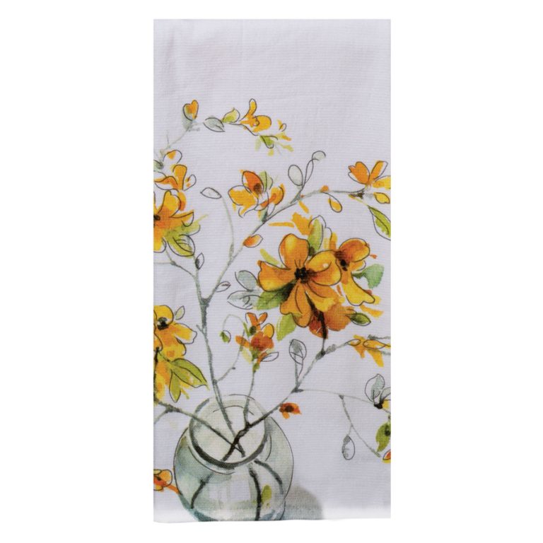 Полотенце кухонное Kay Dee Designs Милый дом. Форзиция 40х66 см, двустороннее, хлопок