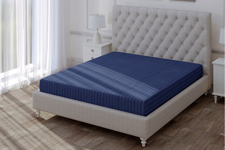 Verossa Простыня на резинке Stripe Premium Indigo