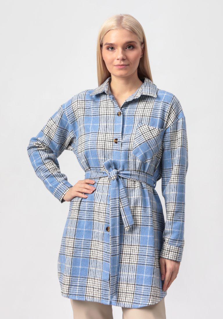 Alina Collection Рубашка удлиненная с поясом