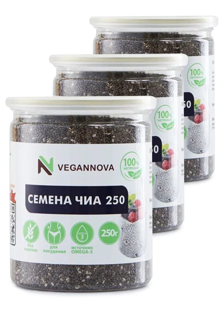 Vegannova Семена чиа, 3 шт.