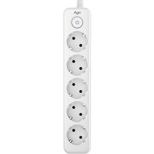 Сетевой фильтр AGNI TP-FD5E, 3м, белый [tp-fd5e-3m-white]