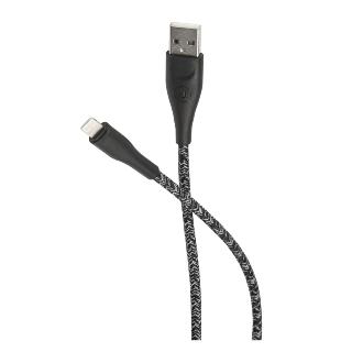 Usams SJ394 USB — Lightning (2 м) нейлоновая оплетка (черный)