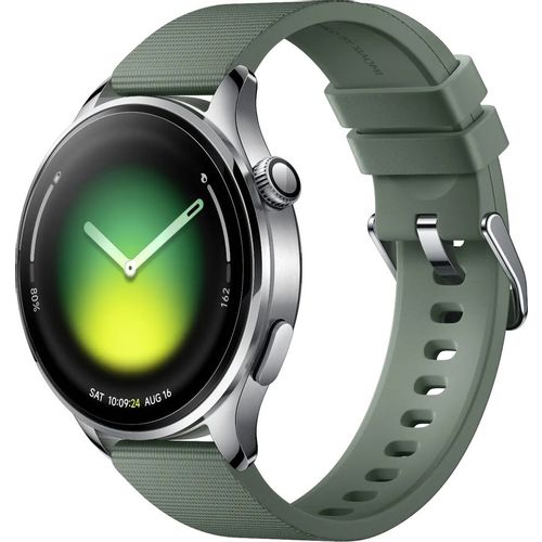 Смарт-часы Xiaomi Watch 5, 47мм, 1.54″, зеленый/серебристый