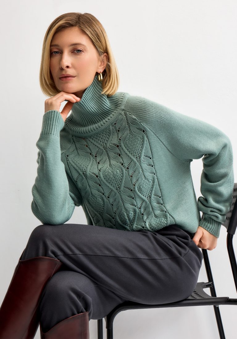 Vivawool Свитер с ажурным рисунком — цена и наличие Vivawool Свитер с ажурным рисунком
