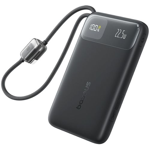 Внешний аккумулятор (Power Bank) BASEUS EnerFill FC11, 10000мAч, черный [e0027r04]