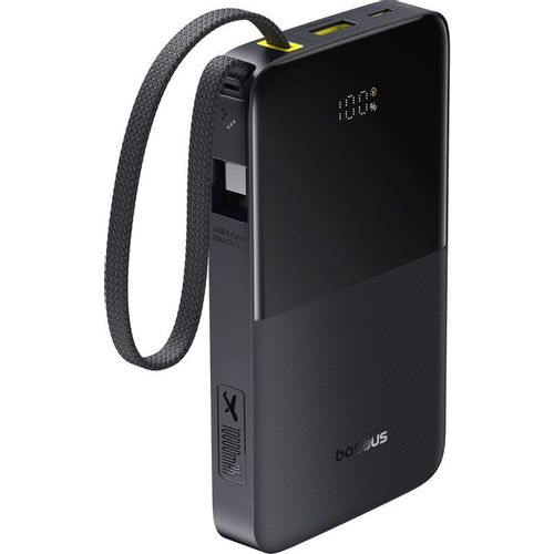 Внешний аккумулятор (Power Bank) BASEUS EnerFill FC51 Bipow2 Pro Digital, 10000мAч, черный [e0027600]