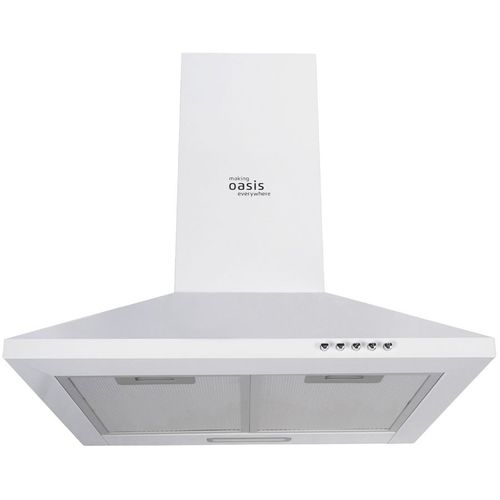 Вытяжка каминная OASIS KB-50W, кнопочное управление, белый