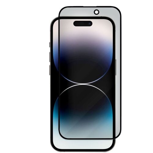 Защитное стекло для экрана ZIBELINO для Apple iPhone 14 Pro антиблик, 3D, 1 шт, черный [ztg-3d-pr-apl-14-pro-blk]