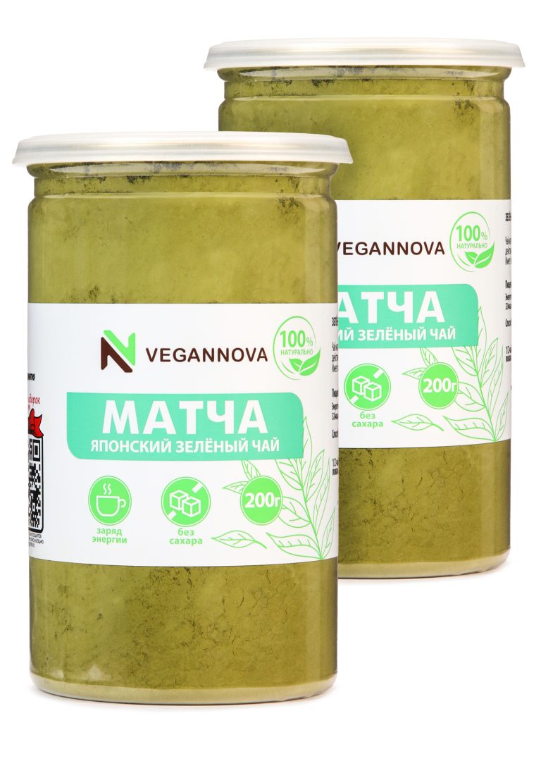 Vegannova Зелёный чай "Матча", 2 шт.